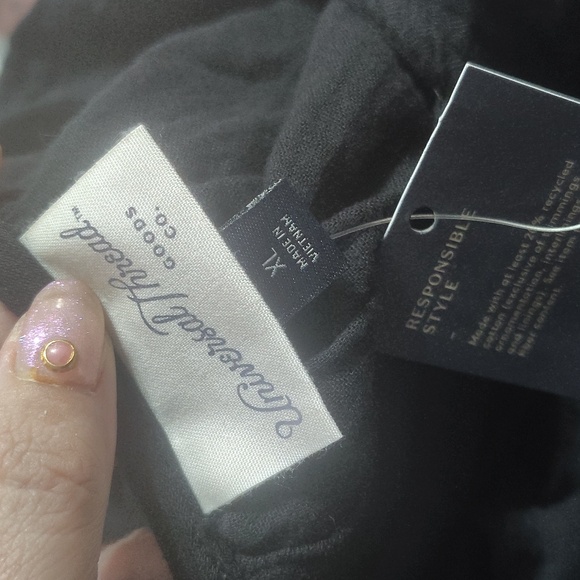 NWT Sleeveless Cotton Jumpsuit In Black Size XL - Picture 5 of 7